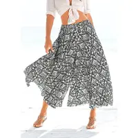 LASCANA Pantalon harem crème / marine