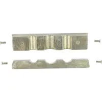 VAR Aluminium Set 2 Jaws For Axle Vise Rp-01200 Tool Argenté