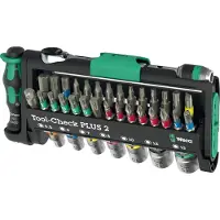 Wera Tool-check Plus 2 Ratchet Set With Tips And Sockets Vert