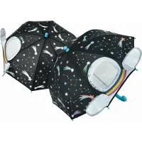 ROCK Filles, Parapluie, Écran magique 3D, Kosmos, Multicolore, Blanc, Noir