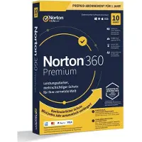 Norton 360 Premium 10 Appareils / 1 an 75 GB - Aucun abonnement