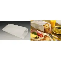 Papstar Sachets à soufflets , papier &amp; cellulose filée, blanc, capacité de remplissage 1,5 kg, 280 x 130 x 70 mm, 1000 pièces