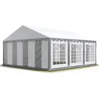 Sonstiges TOOLPORT 3x6 m Tente de réception / Barnum gris-blanc toile de haute qualité PVC 700 N