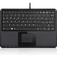 Perixx PERIBOARD-510 H PLUS IT PERIBOARD-510 H PLUS IT, Mini clavier USB, touchpad, hub, noir