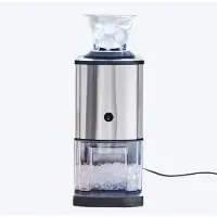 Ich-zapfe Broyeur à glace, Pileur de glace - Acier inoxydable, électrique, pour cocktails et buffets