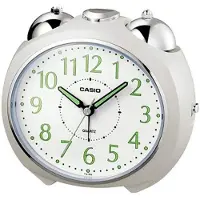 Casio Tq-369-7ef Table Clock Blanc,Argenté