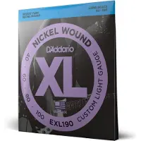 D'Addario EXL190 Nickel Wound Long Scale Custom Light 40-100