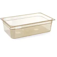 Hendi Récipient Gastronorm 1/1, résistant aux hautes températures, , GN 1/1, 13,3 L, transparent, 530 x 325 x (H) 100 mm