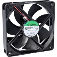 SUNON MEC0251V2-000U-A99 Ventilateur axial 12 V/DC 157.97 m³/h (L x l x H) 25 x 120 x (120 mm, 1x), Ventilateur PC, Noir