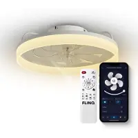 FlinQ AeroGlow - Ventilateur de plafond intelligent - Éclairage - Blanc