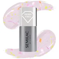 Semilac Vernis gel Top No Wipe effet mat couleur Pêche Galaxy 7 ml