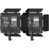 Swit Kit CL-40D (2 unités) : Panneaux lumineux bicolores sans ventilateur, faciles à installer, et trépieds inclus.