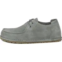 Birkenstock pour homme. 1030035 Chaussures en Cuir Utti Lace (Coupe Standard) gris (43), Plat, Lacets, Casuel