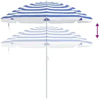 vidaXL Parasol de jardin 206 x 206 x 212 cm, polyester 170T