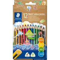 Staedtler Crayons de couleur Noris colour jumbo Upcycled Wood 12pcs (12x)