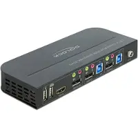 DeLOCK Commutateur KVM 8K DisplayPort et HDMI avec USB et audio