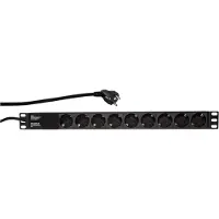 Logilink Steckdosenleiste 19" 9fach ohne An/Aus Schalter