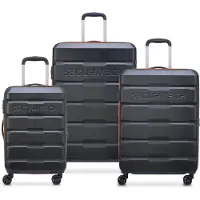 Delsey Securitech von Paris - Gepäckset Citadel - 3 -Stück - Handgepäck 37L + Rampand 77L und 108L -, Valise, Noir
