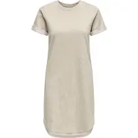 ONLY Robe d'été à manches courtes Femme Chateau Gray