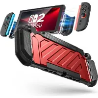 Supcase Unicorn Beetle Pro Hülle für Nintendo Switch 2 - Rot und Schwarz (Switch), Autres accessoires gaming, Noir, Rouge