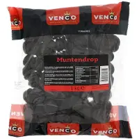 Venco Muntendrop Bonbons À La Menthe Douce, Saveur Réglisse Authentique, 1000g