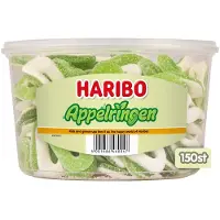 Haribo Bonbons Schuimsnoep & Fruitgom Anneaux Pomme Gourmands 1200g Sucre Fruits Saveur Naturelle