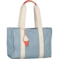 Tom Tailor DENIM Sac bandoulière 'Azura' bleu clair / orange / blanc