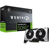 MSI Webcam Videokarte GeForce RTX 5060 Ti 8GB Ventus X2 OC Plus (8 Go, GDDR7), Carte graphique, Noir