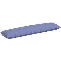 vidaXL Coussin De Dos Bleu Denim 200 X 19 X 50 Cm Tissu