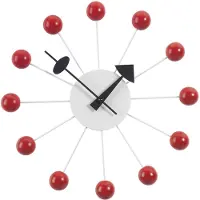 Vitra Ball Clock Horloge Murale Red
