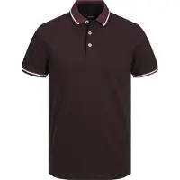 Jack & Jones T-Shirt 'Paulos' bordeaux / blanc