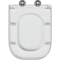 vidaXL Siège de toilette blanc 47,5 x 35 x 3,6 cm Duroplast
