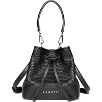 Bugatti sac à main sac à épaule bandoulière Isa Bucket Bag Black noir