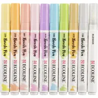 Ecoline Brush Pen Set Pastel, 10 couleurs