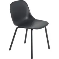 Muuto Fiber Outdoor Chaise d'extérieur Antracite Black