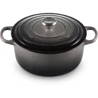 Le Creuset Poêle ronde en fonte Flint 26cm 5.3L