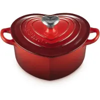 Le Creuset Gietijzeren Hartje Braadpan Kersenrood 20cm 1,9l