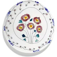 Serax Midnight Flowers Plat de Service L | Anemone Milk
