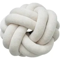 Design House Stockholm Knot Cushion Ottoman Cream