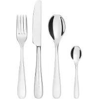 Alessi Nuovo Milano - set de couverts 24 pcs. (couteau à manche creux), acier inoxydable