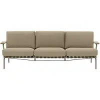 Muuto Settle Canapé 3 Places Ribbed Weave 5| Taupe
