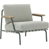 Muuto Settle Fauteuil Extérieur Ribbed Weave 2| Dark Green