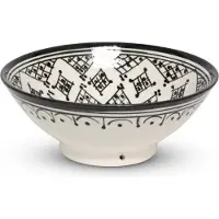 Safaary Bol Marocain Noir Zerbia Mya Ø 20 x 8cm