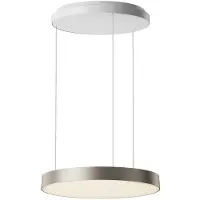 Loom Design Suspension , Avela, dimmable, Beige, Salon / séjour, Aluminium, Moderne