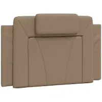 vidaXL Coussin de tête de lit "Viana" Cappuccino-Brun 80 cm simili-cuir