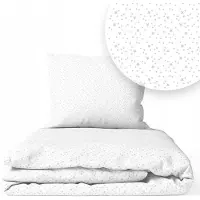 ANKRAS Linge de lit pour enfant 100 x 135 cm, en coton. Ensemble de literie pour bébé 100 x 135 cm + taie d'oreiller 40 x 60 cm. Housse de couette pour garçons et filles en bas âge.