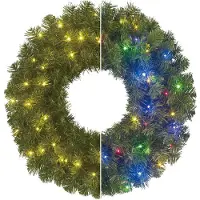 Black Box Limber couronne led outdoor vert blanc chaud multicolore 50L TIPS 140 et minuteur & gradateur telecommande - h15xd60cm