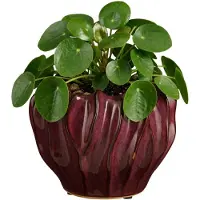 Usorteret Flowerpot 1173912, ceramics, Ø 21.5 cm, purple (21.50 x 17 cm)