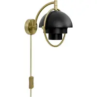 Gubi Multi-Lite Applique Brass | Black Semi Matt