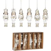 Mica Decorations Ornament Lot de Casse-noisette - 6 pièces - Doré